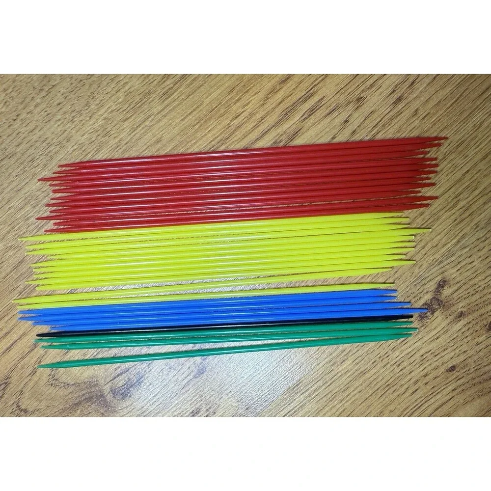 Whitman Pickup Sticks Vintage 1975 Game Original Box 30 plastic sticks Price Tag